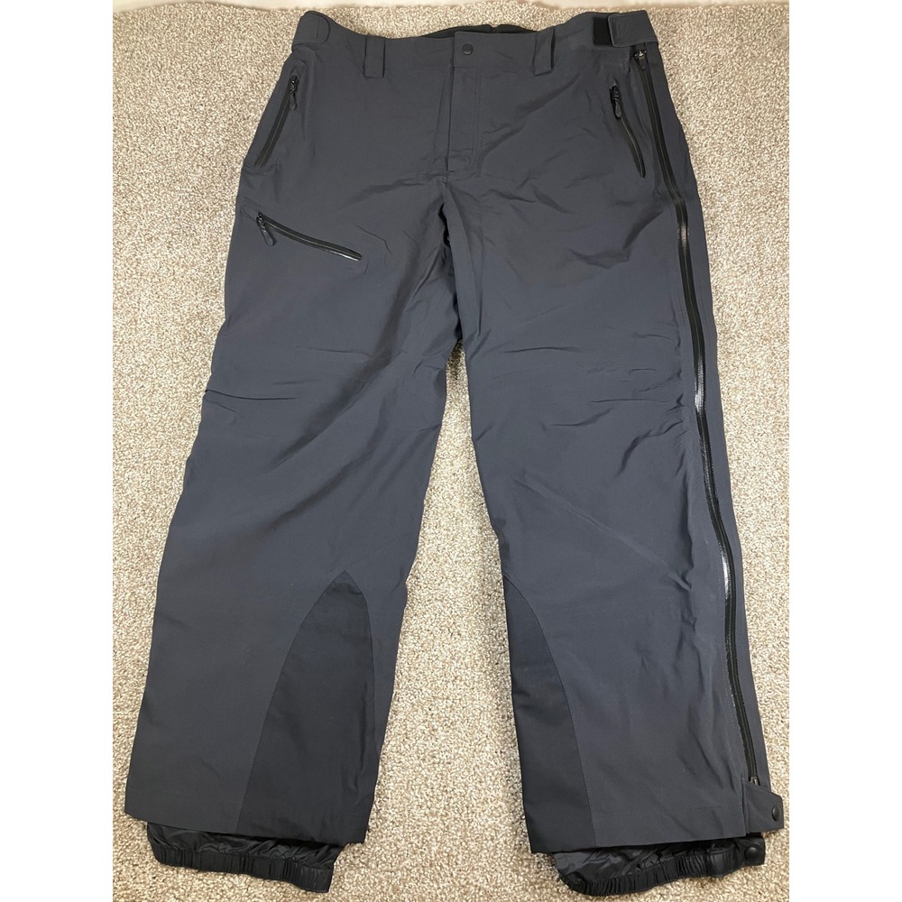 LL Bean Mens XXL Dark Gray Technical Snow Ski Pants OHKQ6 Waterproof Side Zip